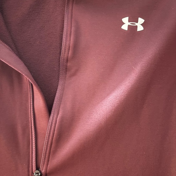 Under Armour Women's Half Zip Purple/Red Cold Gear Long Sleeve Workout Jacket L - Picture 5 of 6